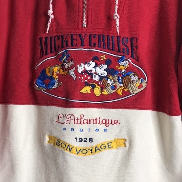 The Disney store Mickey cruise pullover sweatshirt size medium vintage - Picture 3 of 11